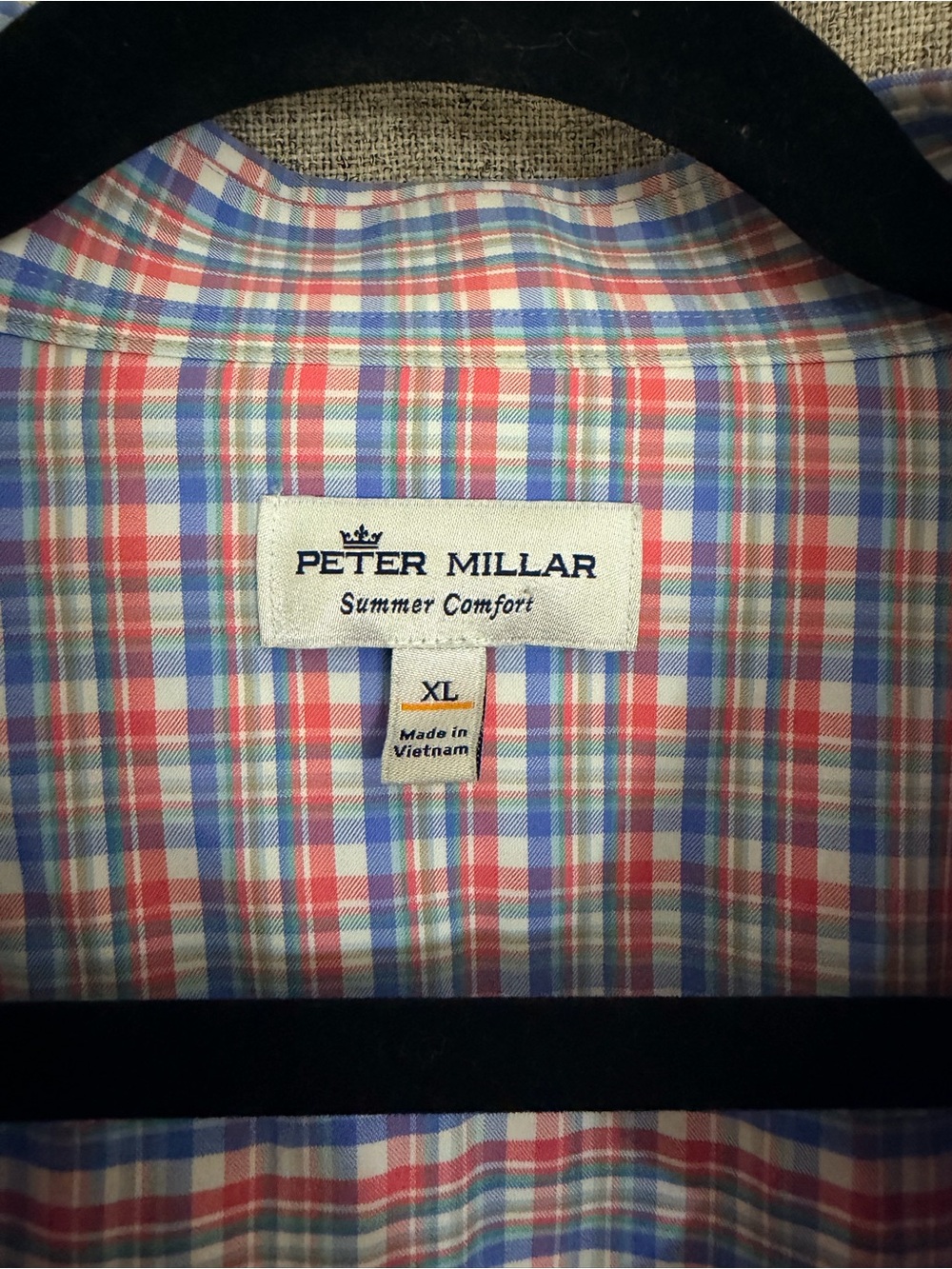 Peter Millar Plaid Short-Sleeve Button-Down Shirt - Blue, Pink & White